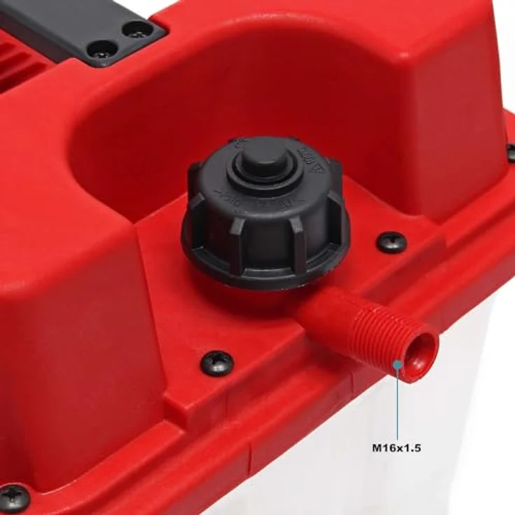 Wiltec Dampf Tapetenablöser, Dampfreiniger mit 2200 Watt Leistung, 4,5 Liter Wassertank, Weiss-Rot – Bild 3