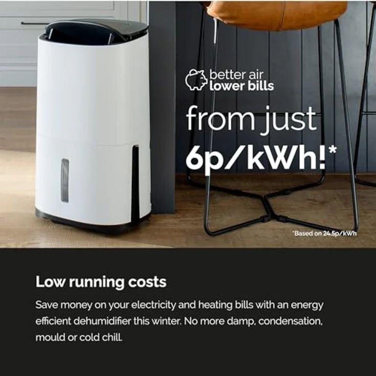 MEACO Meaco Arete Two 25L Luftentfeuchter - Luftreiniger, Steuerung per Meaco-App, 4,8 Liter Wasserbehälter – Bild 4