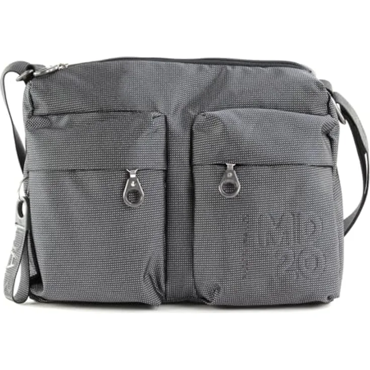Mandarina Duck Umhängetasche 29 cm, grau, 100% Polyester, 29 cm x 9 cm x 24 cm
