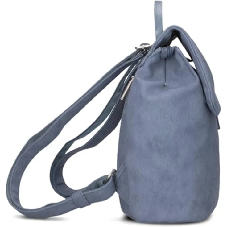Zwei Mademoiselle.M City Rucksack, 29 cm, blau, 100% Polyurethan, 24 x 13 x 29 cm – Bild 5