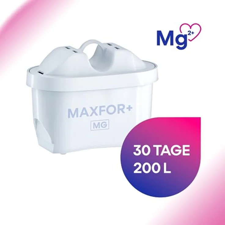 Aquaphor MAXPHOR+ MG Filterkartusche Trinkwasserfilter 6er Pack mit AQUALEN und Magnesium +, für Tischwasserfilter, Ionenaustauschfaser, kompatibel mit AQUAPHOR Modellen, für weiches und leckeres Wasser – Bild 3