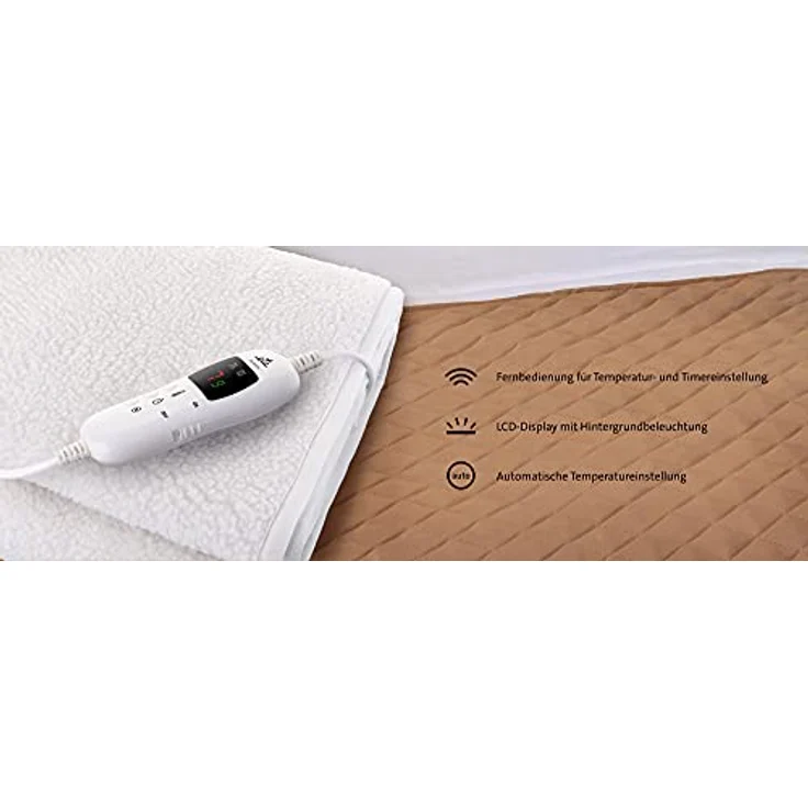Heizdecke ETA Shawn mit 9 Stufen der Temperatureinstellung - Abmessung 80x160 cm, Polar Fleece Material, Timer 1-9 Stunden – Bild 4