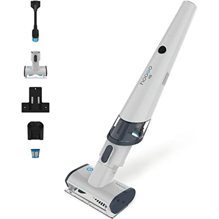hoogo Akku-Handstaubsauger H5 2in1 | beutellos kabellos | Laufzeit bis zu 30 min. | 120 Watt High-Performance-Digitalmotor | EPA 12 Hygienefilter – Bild 2