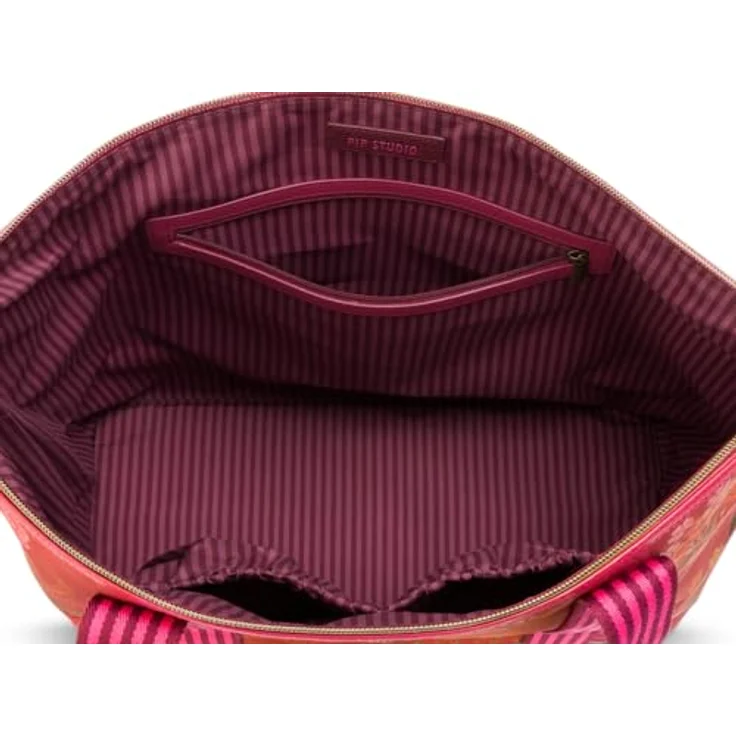 Pip Studio Tilda Bodhi Flower Pink Tragetasche Medium, 47x17x37cm, Satin/PVC Material – Bild 3