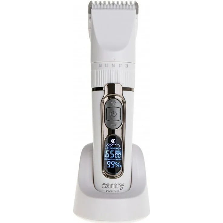 Camry CR 2841 Hair Cutting Device, Titan-Keramik-Material, 8 Aufsätze, 3 Meter Kabel, 5 Watt