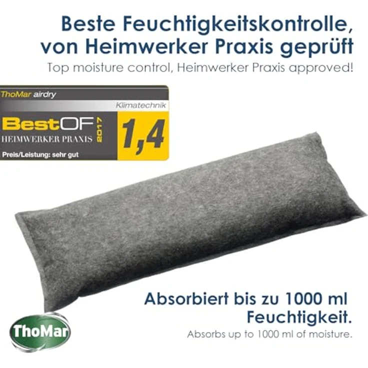 THOMAR Luftentfeuchter Airdry Duo, Feuchtigkeitsaufnahme – Bild 3