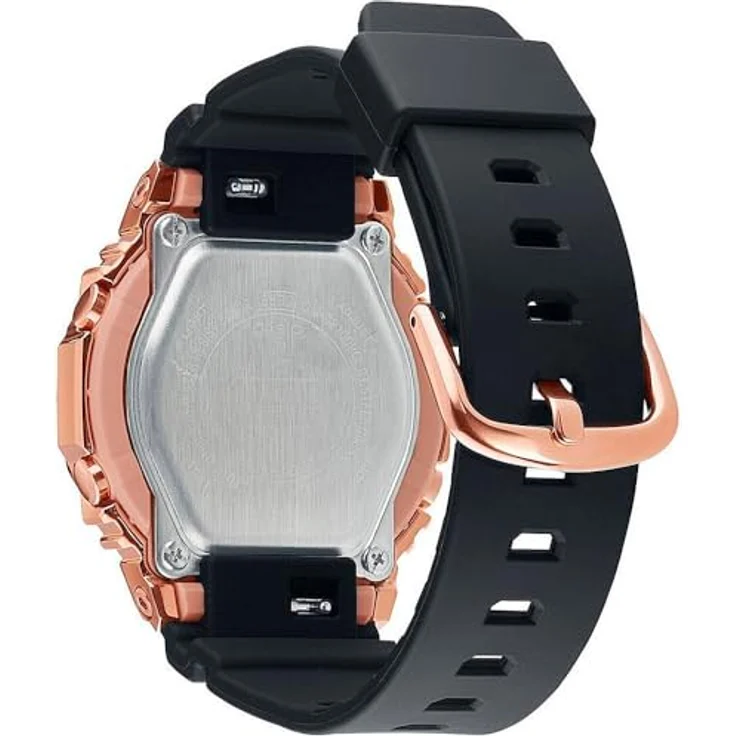 Casio G-Shock Damenuhr Schwarz/Roségold GM-S2110PG-1A4ER, Alarm, Stoppuhr, Im Dunkeln leuchtend – Bild 3
