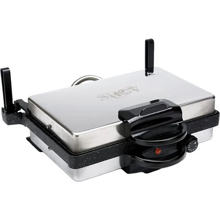 SHOV Kontaktgrill Tandur Elektrogrill Toaster, vielseitig mit Teflon-Beschichtung und 5-Stufen-Regulierbarkeit – Bild 1