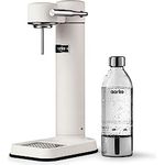 Aarke Carbonator 3, Premium Wassersprudler aus Edelstahl mit Aarke Flasche, Mattweiß Finish