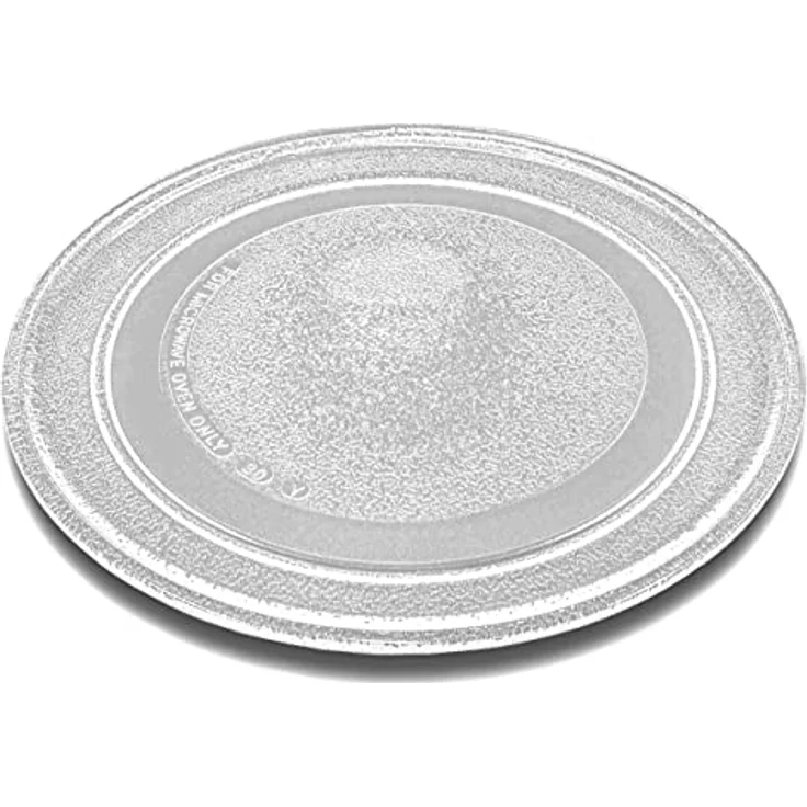 VHBW Mikrowellen-Teller kompatibel mit Caso MG20, BMG20, M20 Gourmet – Drehteller aus Glas, 24,5 cm, silber – Bild 1