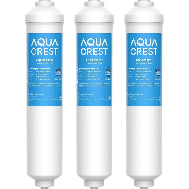 AQUA CREST Wasserfilter Ersatz für Samsung DA29-10105J HAFEX/EXP, 3 Stück, Hochwertige Kokosnuss-Kohlefilter mit langer Lebensdauer, 1400 Gallonen Filterkapazität