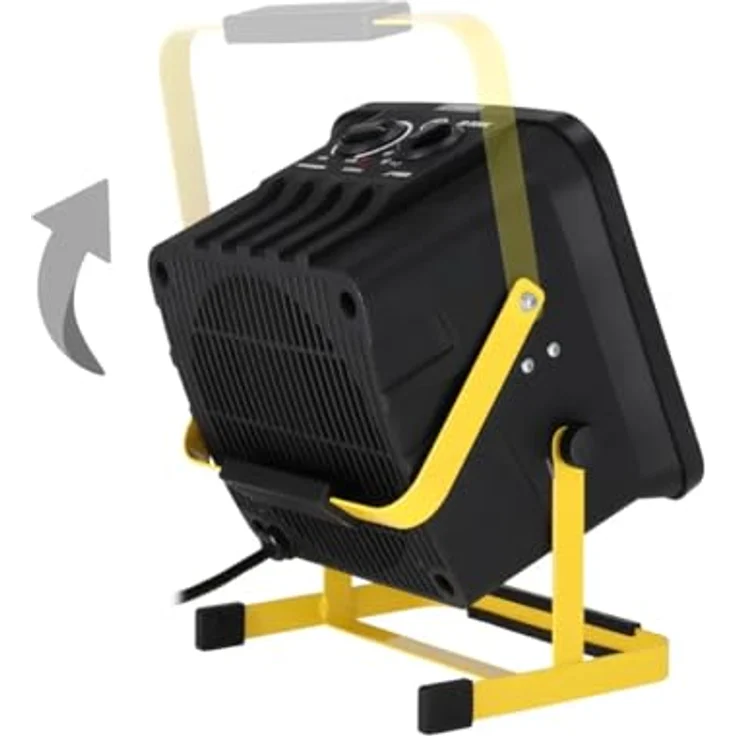 Dedra Elektrische Heizung DED9931C3, Heizlüfter PTC 3.0kW, Schwarz – Bild 8