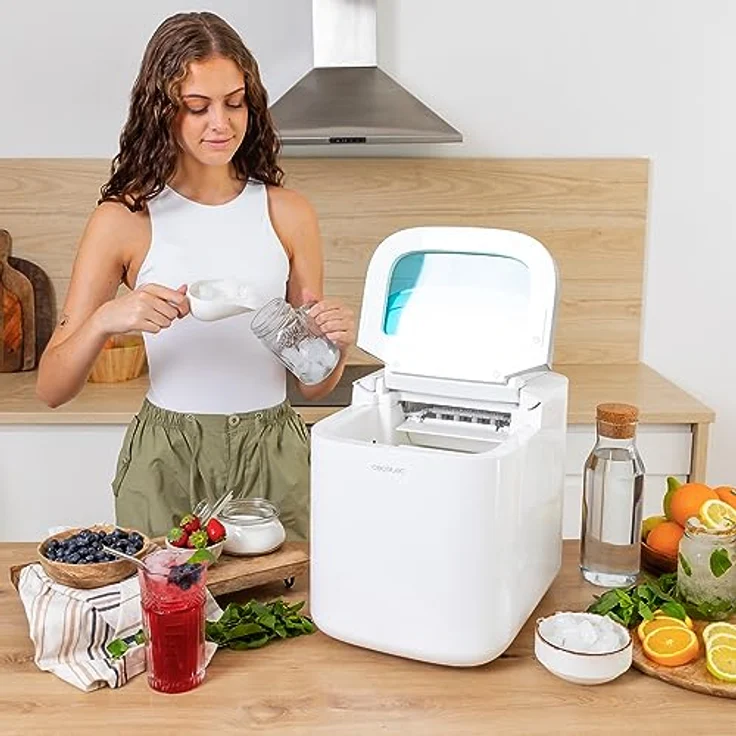 Cecotec Chillin' Ice 1500 Eismaschine, 150 W, tägliche Produktionskapazität 15 kg, Touch-Display, Steuerung mit App, Kontrollfenster, Selbstreinigung, Wasserstandsanzeige – Bild 5