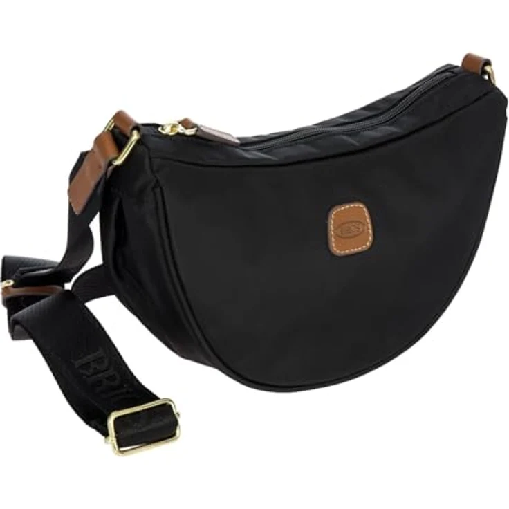 Brics X-Collection Umhängetasche 28 cm, Nylon, Schwarz, mit Reißverschluss und verstellbarem Riemen – Bild 3