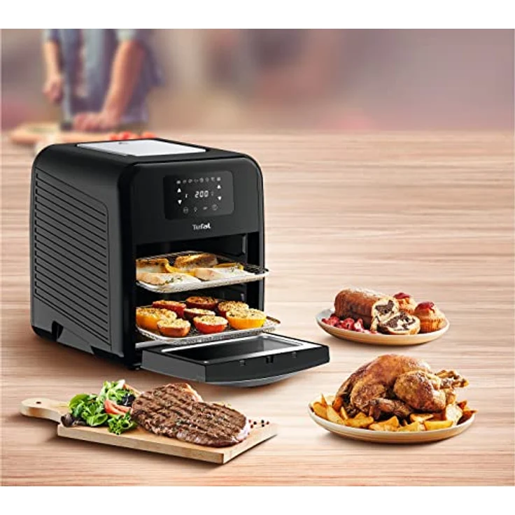 Tefal Easy Fry Oven & Grill FW5018 Heißluftfritteuse, ohne Öl, 2000 Watt, 11 Liter Fassungsvermögen, schwarz, 9-in-1-Multifunktions-Produkt – Bild 5