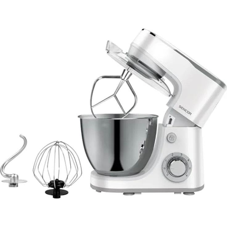 SENCOR Konditorroboter STM 3630WH, Küchenmaschine in Weiß mit vielseitigen Backfunktionen – Bild 2