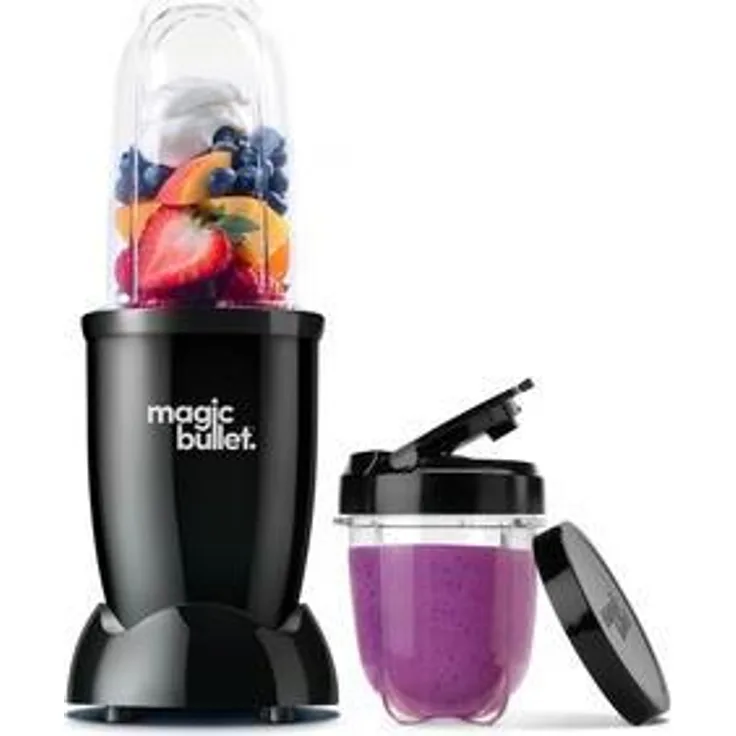 NutriBullet Magic Bullet MBR06B, Tischmixer mit 200 W Leistung und 0,5 L Kapazität, Schwarz