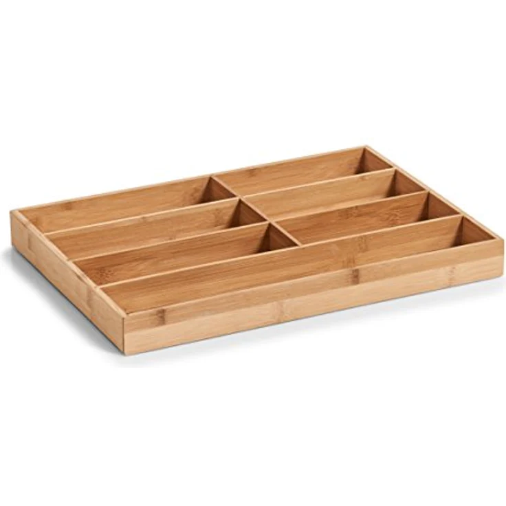 Zeller 25349 Besteckkasten, Bamboo, ca. 44 x 30,6 x 4,3 cm Natur – Bild 1