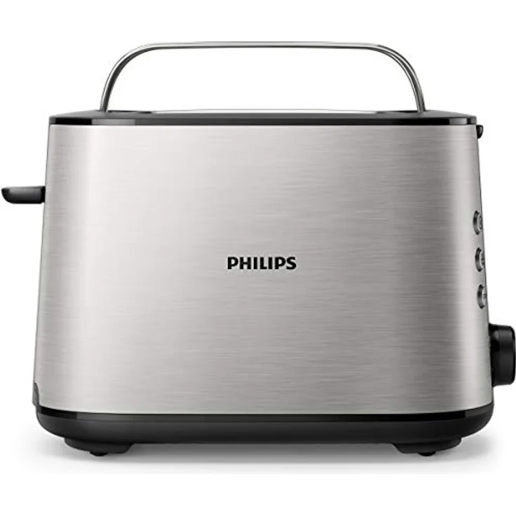 Philips HD2650-90 Toaster Edelstahl (950 W, 8 Bräunungsstufen, Brötchenaufsatz, Auftau- und Aufwärmfunktion, Stopp-Taste, Liftfunktion) – Bild 3