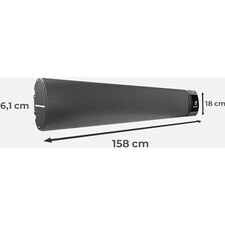 KLAMER Infrarotheizung 2600 W, WLAN Heizstrahler mit App-Steuerung, Timer, Fenster-offen-Erkennung, für Wand- & Deckenmontage, leise Strahlungswärme für Terrasse & Wintergarten – Bild 5