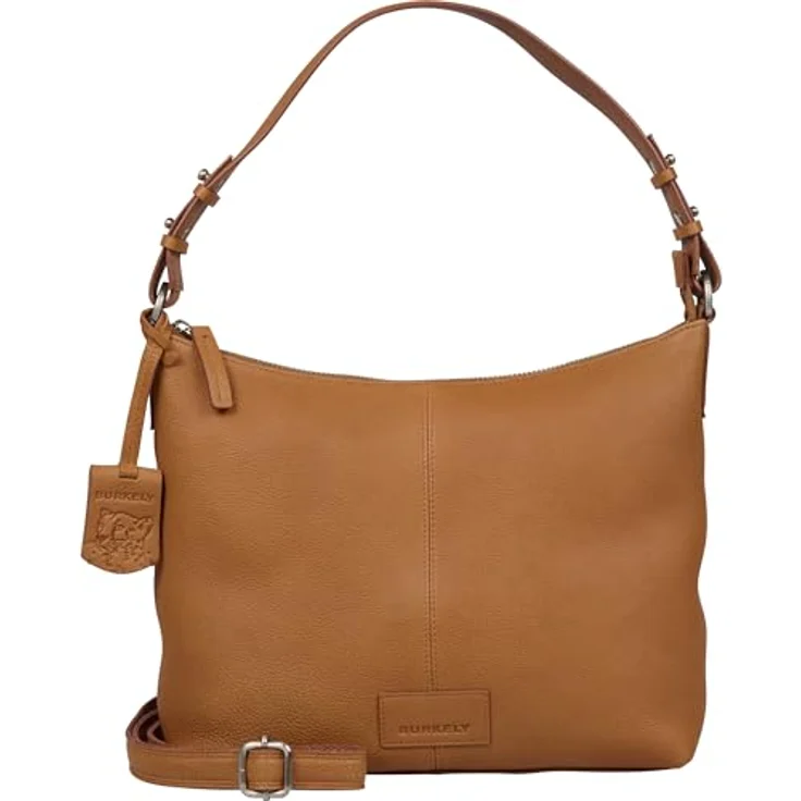 Burkely Soft Skylar Schultertasche, 100% Leder, 27 cm, braun – Bild 1