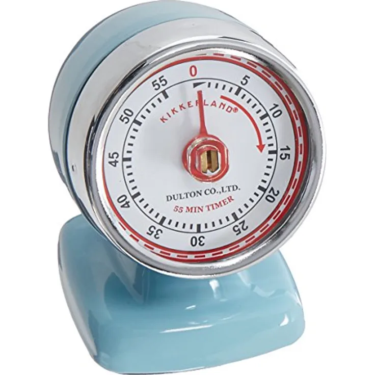 Kikkerland Vintage Streamline Küchentimer Blau