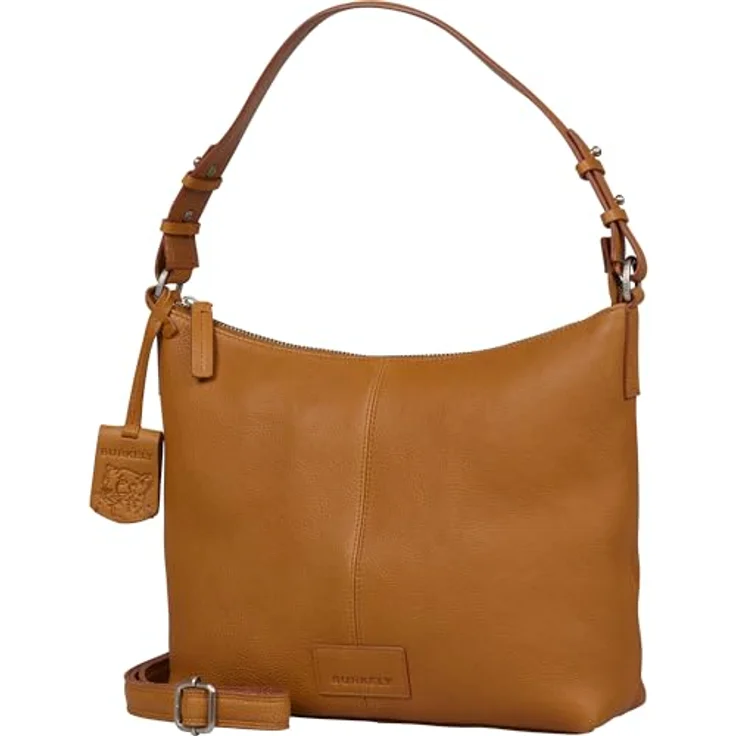 Burkely Soft Skylar Schultertasche, 100% Leder, 27 cm, braun – Bild 3