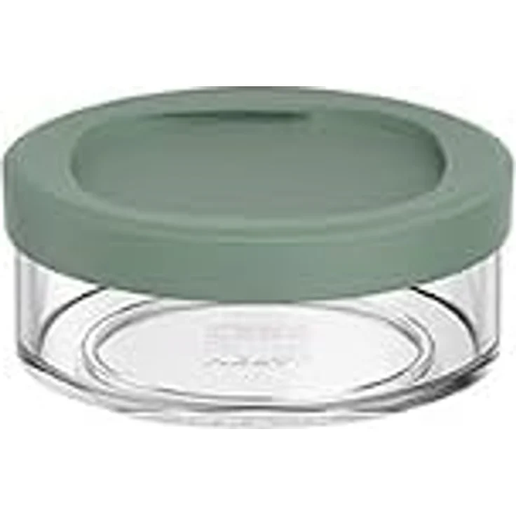 Mepal Müslibecher Abteil Ellipse, To Go mit Platz für Snacks und Toppings, 200 ml, spülmaschinengeeignet, Nordic sage – Bild 1