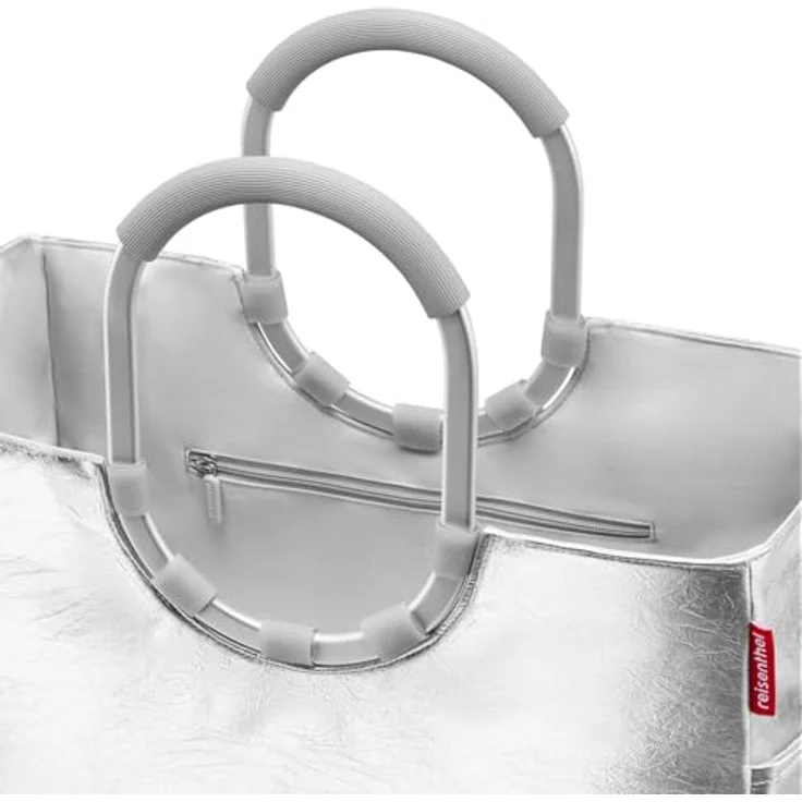 reisenthel Loopshopper L, Shopper Tasche 46 cm, silberfarben, 100% PET – Bild 5