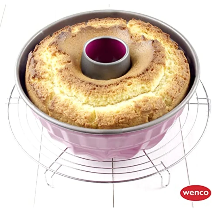 wenco premium Mini-Gugelhupfform, Ø 18 cm, Für kleine Kuchen, Antihaftbeschichtung, Kohlenstoffstahl, Hellrosa (Version 2022) – Bild 4