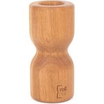 Rollholz Massagegerät aus Eiche, nachhaltige Faszienrolle aus Holz, ergonomische Form