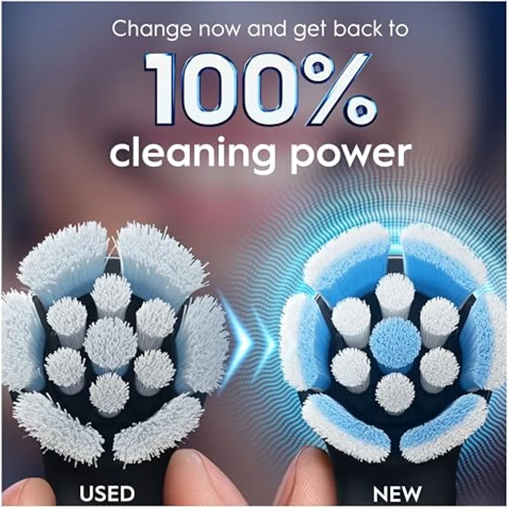 Oral-B iO Series Gentle Care, Zahnbürstenkopf mit 4000 weichen Borsten und Mikrovibrationen, schwarz, 3er Pack – Bild 6