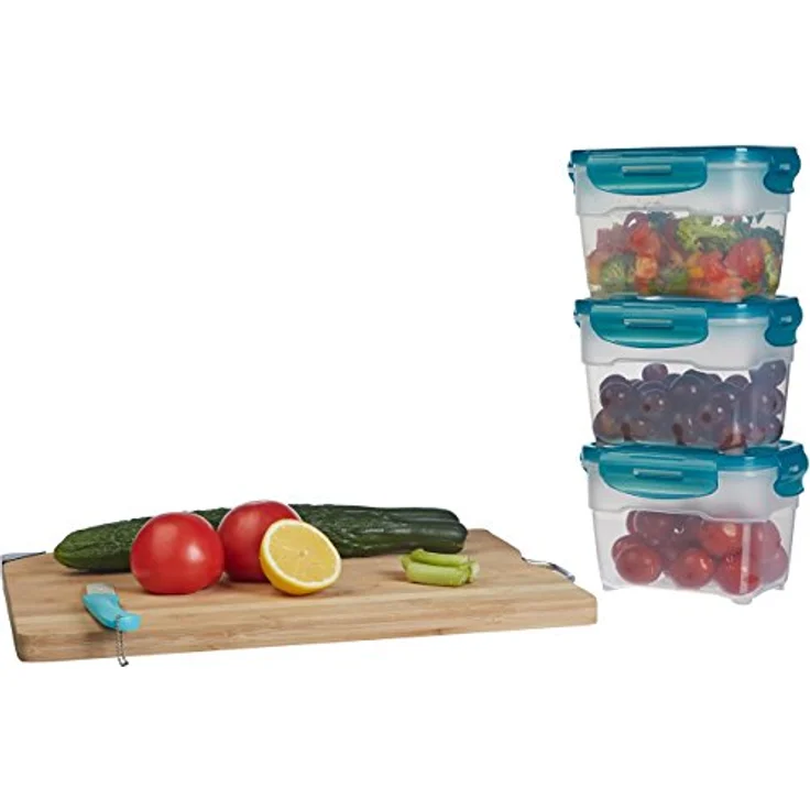 AmazonBasics Airtight Food Storage Containers Set, 3 x 1.0 Liter – Bild 6