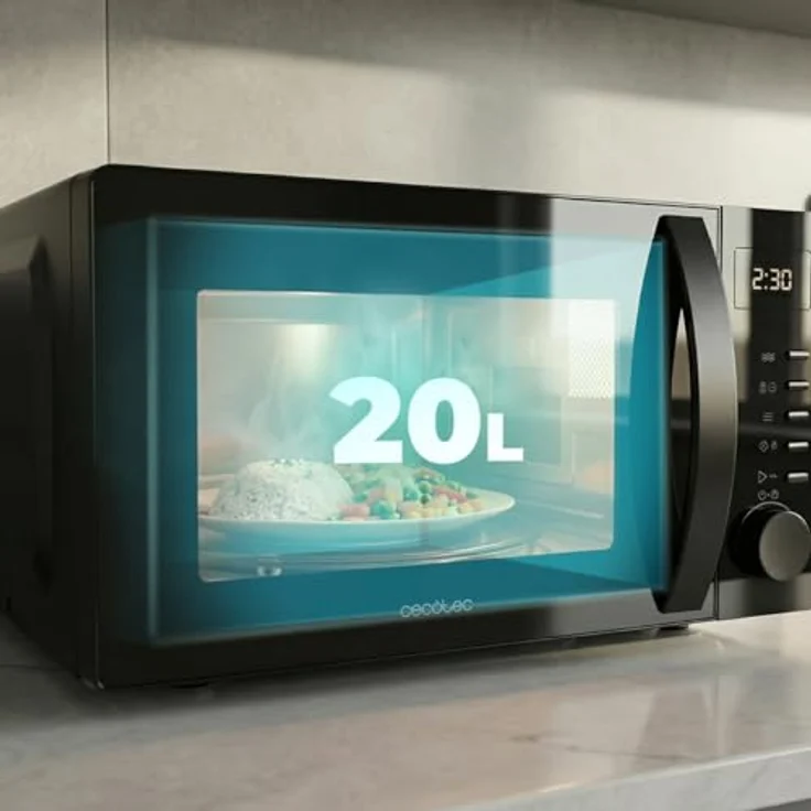 Cecotec Proclean 5005, Solo-Mikrowelle mit 20 l Volumen, 700 W, 3DWave-Technologie, eingebautes Display und Drehregler – Bild 2