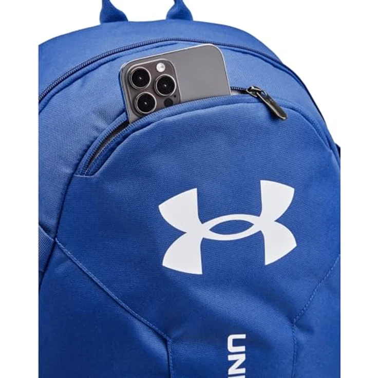 Under Armour UA Hustle Lite Rucksack, leicht und strapazierfähig, zahlreiche Fächer für optimale Organisation, schwarz – Bild 3