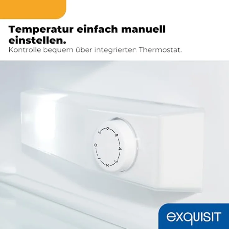 Exquisit KS516-4-H-010D Kühlschrank, freistehend, weiß, LED, Breite 56 cm, Energieklasse D – Bild 5