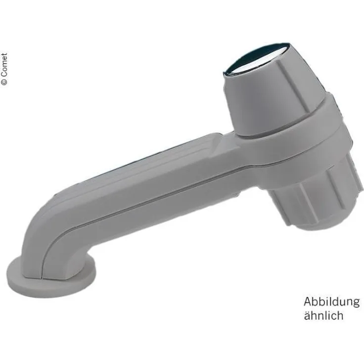 Reich Duschomat CARLETTA, Handdusche mit Messingventil, 1,5 m Brauseschlauch und Automatikschalter, grau