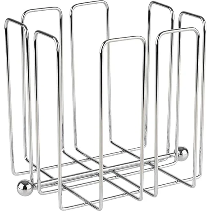 APS 11765 WIRE Metallserviettenhalter mit Gewicht für 50 Servietten, 19 x 19 x 19 cm – Bild 3