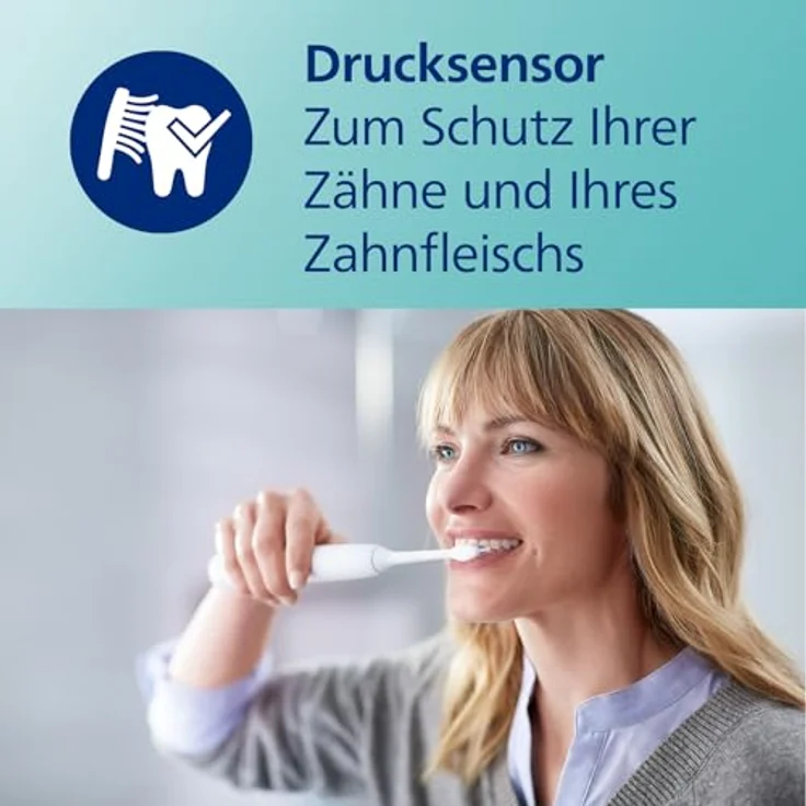 Philips Sonicare ProtectiveClean 4300 HX6807/35, Schalltechnologie, inkl. 2. Handstück, mit 2 Reiseetuis – Bild 6