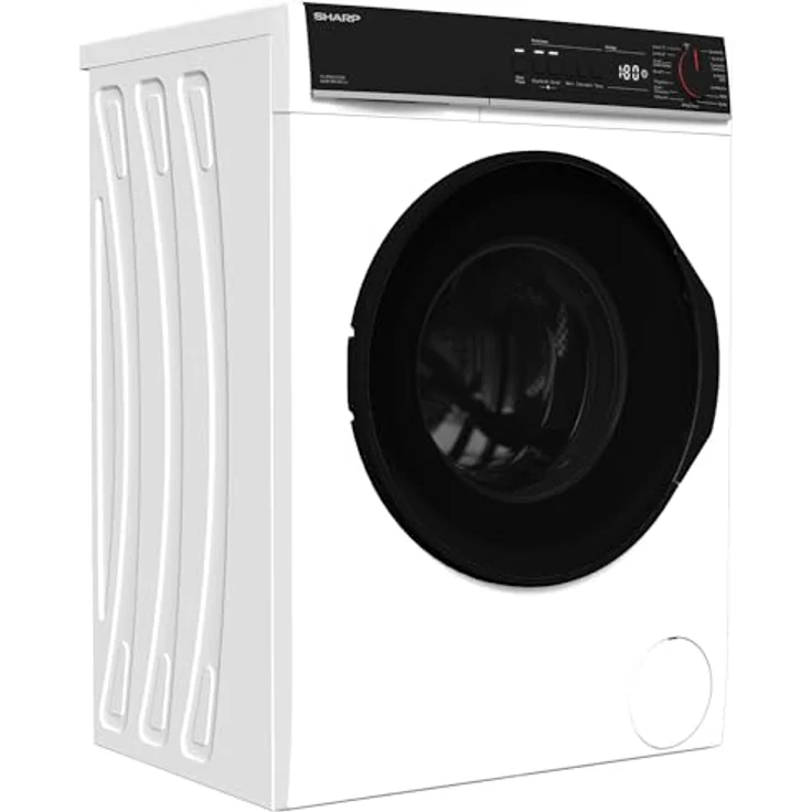 SHARP ES-PRO612WA-DE Waschmaschine Frontlader, 6 kg, 1200 U/min, Aquastop, AllergySmart, Dampftechnologie, Weiß – Bild 1