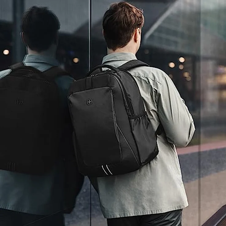 Wenger XE Professional 15.6' Rucksack mit gepolstertem Laptop-Fach und Tablet-Fach, Schwarz – Bild 7
