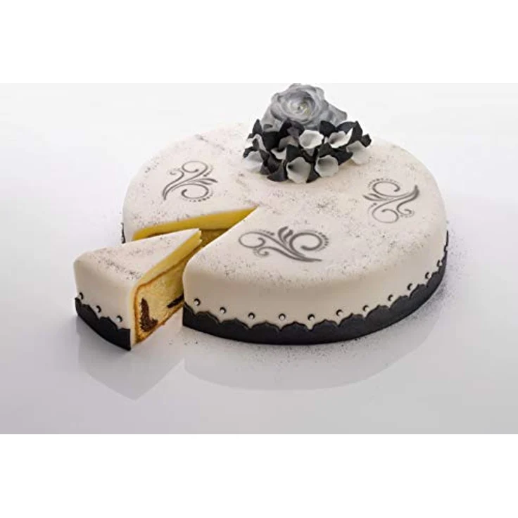 Zenker Springform Ø 26 cm CREME NOIR, Backform mit Flachboden und Auslaufschutz aus Stahlblech, runde Kuchenform mit keramisch verstärkter Antihaftbeschichtung (Farbe: Crème-Anthrazit), Menge: 1 Stück – Bild 6