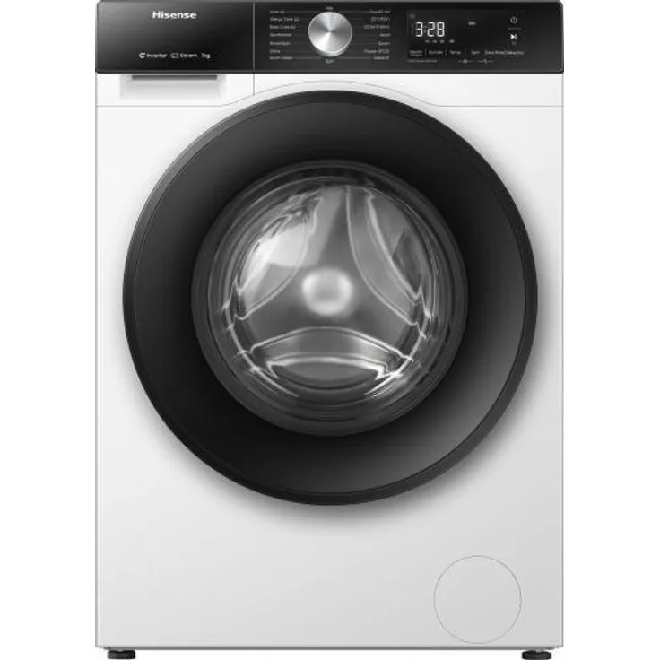 Hisense WF3S7021BW, Frontlader-Waschmaschine mit 7 kg Kapazität, Energieeffizienzklasse A, 1200 U/min, Hygiene-Programm, weiß