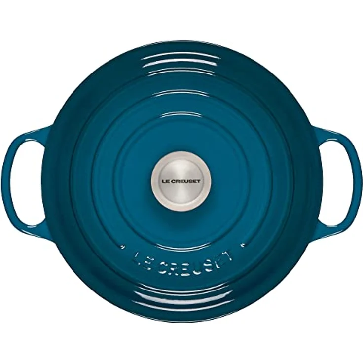 Le Creuset Signature Bräter, rund, 26 cm, deep teal – Bild 3