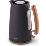 Lauben Wasserkocher Electric Kettle 17GR, Nordisches Design, LED-Hintergrundbeleuchtung, Edelstahl