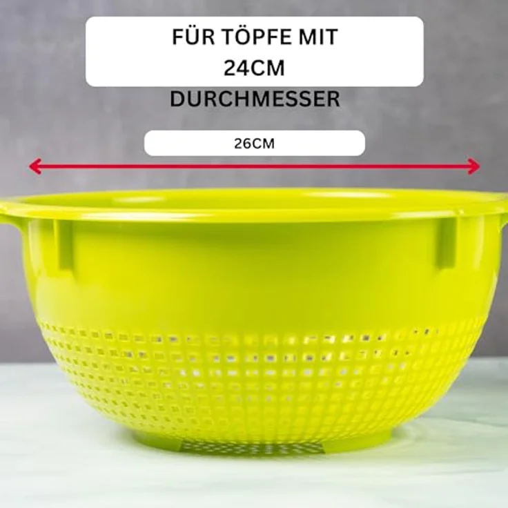 Westmark Salatseiher apfelgrün Ø 26 cm – Bild 6