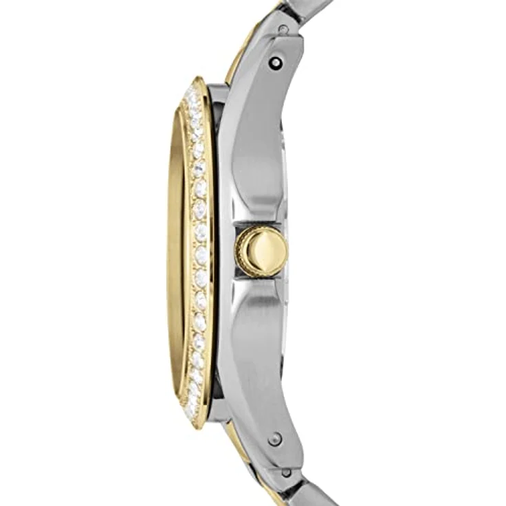 Fossil Damenuhr Riley, QuarzMultifunktionswerk, 38mm 2T Silber/Gold Edelstahlgehäuse mit einem Edelstahlarmband, ES3204 – Bild 3