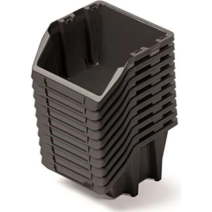 Kistenberg Aufbewahrungsbehälter-Set, 10-in-1 Vorratsdosen aus langlebigen Polymeren, stapelbar und wandhängend – Bild 3