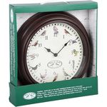 Fallen Fruits Ltd Vogel-Song-Uhr, Braun