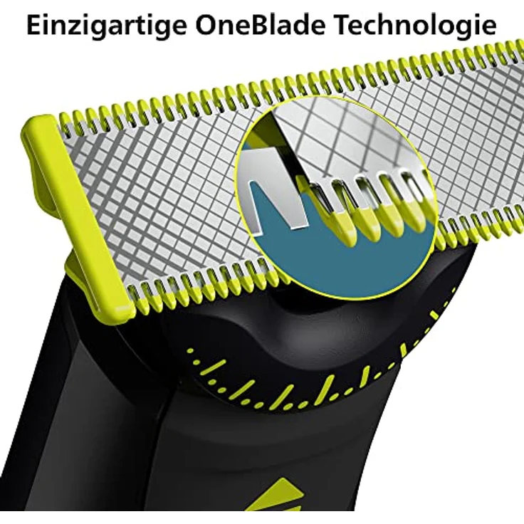Philips OneBlade Pro 360 Face & Body, Trimmen, Stylen & Rasieren, inkl. 2 Originalklingen, Präzisionsaufsatz, und 2 Trimm-Aufsätzen (Modell QP6551/30) – Bild 3